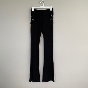 The Kript Black Flared Pant and Cropped Tank set